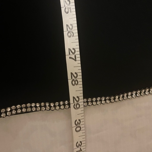 Joseph Ribkoff Black Tunic with crystal embellishments and ladder sleeves, 16 - Picture 8 of 9